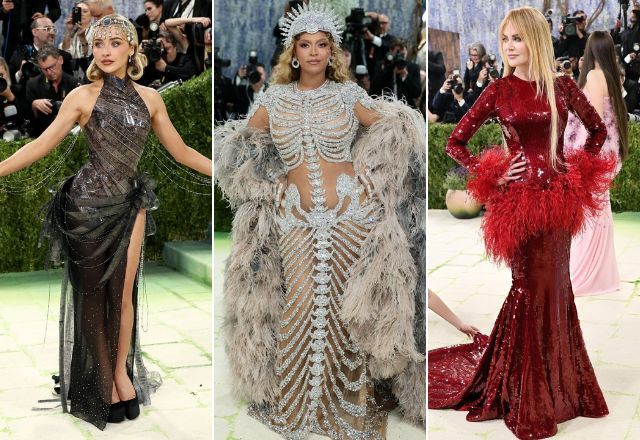 Plumas e peças estruturadas dominam Met Gala 2026; veja looks dos convidados Plumas e peças estruturadas dominam Met Gala 2026; veja looks dos convidados