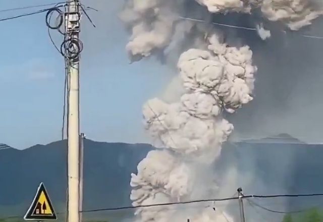 Explosão em fábrica de fogos de artifício deixa mais de 20 mortos na China | Reprodução/redes sociais