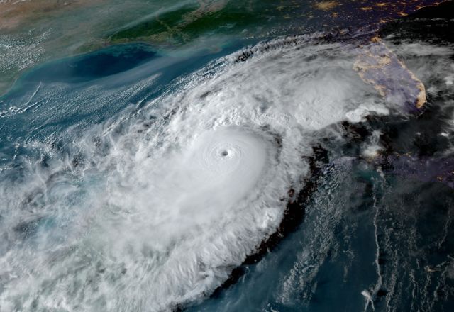 Imagem do furacão Milton | Divulgação/NOAA