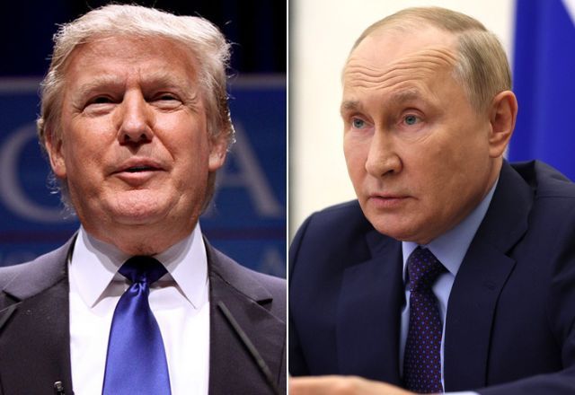 Presidente dos Estados Unidos, Donald Trump, e líder russo, Vladimir Putin | Reprodução