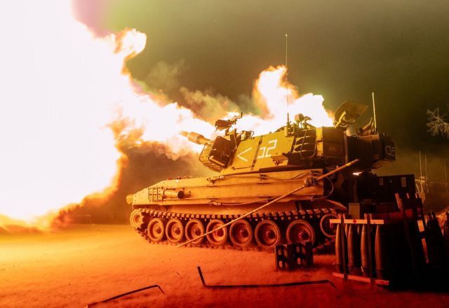 Tanque de guerra israelense em operação na Faixa de Gaza | Divulgação/IDF