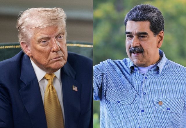 Presidente dos Estados Unidos, Donald Trump, e ditador venezuelano Nicolás Maduro | Reprodução
