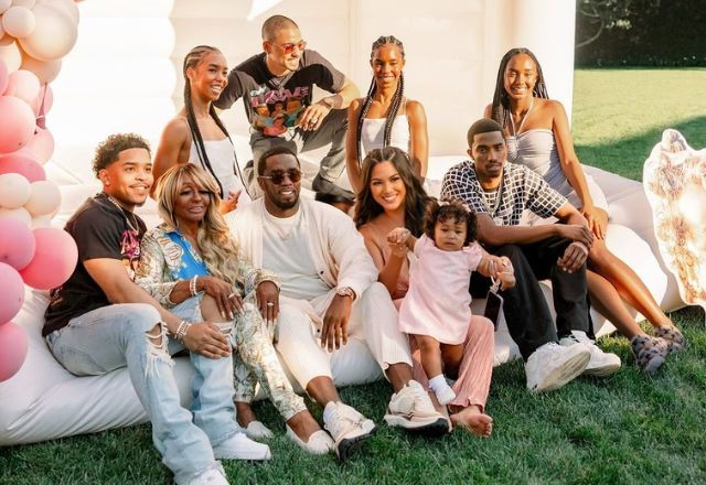 Sean 'Diddy' Combs ao lado dos filhos | Reprodução/redes sociais
