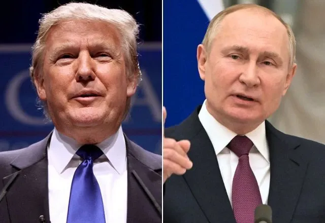 Presidente dos Estados Unidos, Donald Trump, e líder russo, Vladimir Putin | Reprodução