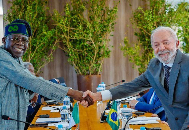 Lula fez o convite a Bola Tinubu durante a cúpula do Brics, em julho, no Rio de Janeiro | Ricardo Stuckert