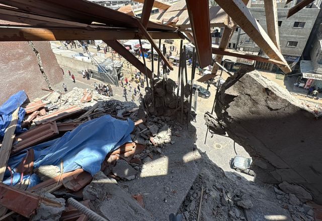 Ataque israelense atingiu Hospital Nasser, no sul da Faixa de Gaza | Divulgação/ONU
