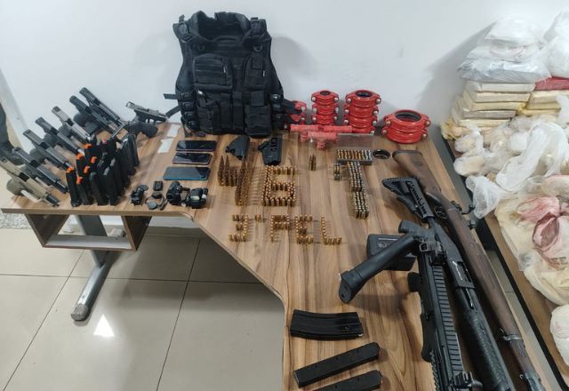 Material apreendido durante operação da PM | Reprodução