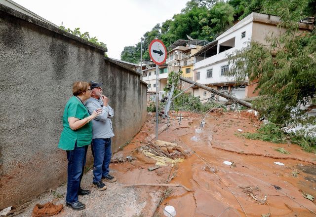 Presidente Lula durante visita a áreas afetadas pelas chuvas no município de Juiz de Fora | Ricardo Stuckert