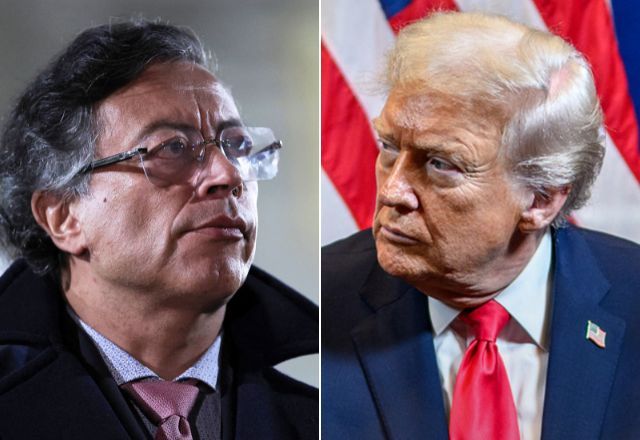 Presidente da Colômbia, Gustavo Petro, e presidente dos EUA, Donald Trump | Reprodução/Reuters/White House