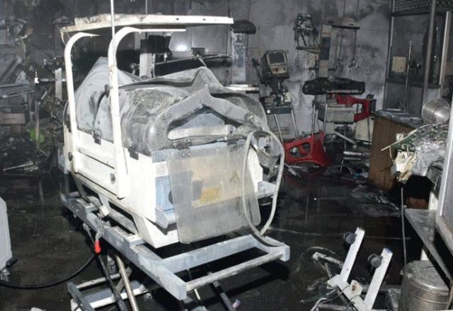 Incêndio começou na unidade de terapia intensiva da ala infantil do hospital | Reprodução