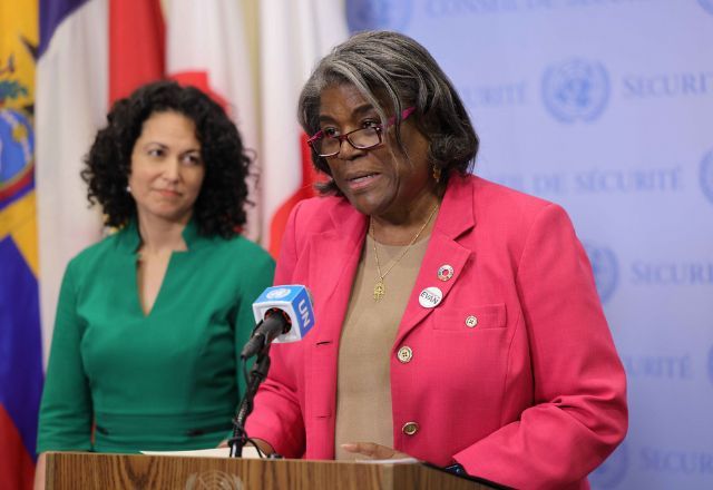 Embaixadora dos EUA na ONU, Linda Thomas-Greenfield | Reprodução/redes sociais