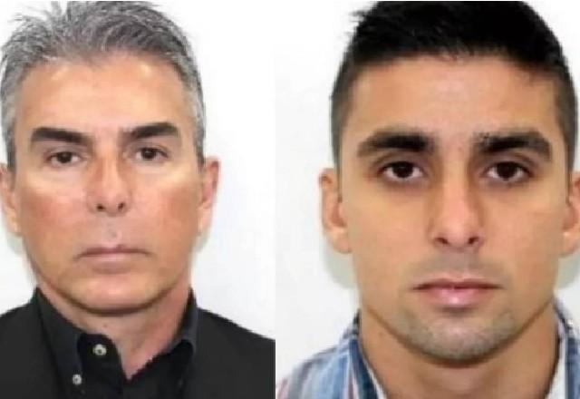 Foto tipo 3x4 de pai e filho