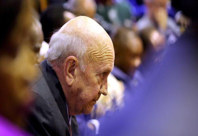 Frederik de Klerk ex presidente África do Sul