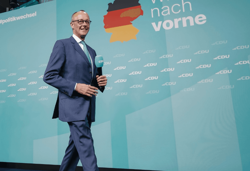 Friedrich Merz após o partido CDU vencer a eleição nacional, em fevereiro de 2025 | Reprodução/Redes sociais