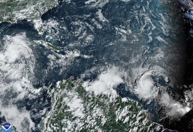 Furacão Beryl | NOAA via AP