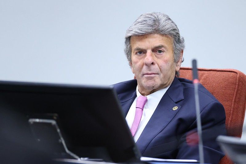 O ministro Luiz Fux, do STF, em audiência que discutiu impactos das bets no Brasil | Andressa Anholete/STF