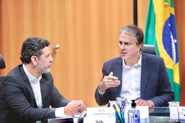 Leonardo Barchini e Camilo Santana | Foto: Reprodução/X