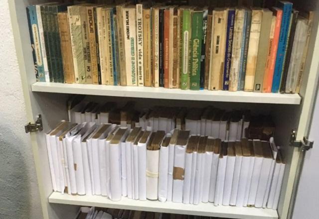 Livros em estante na Fundação Cultural Palmares (Reprodução/Gabinete da transição)