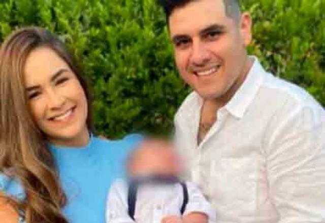 Gabriela, Thallys e o filho adotivo
