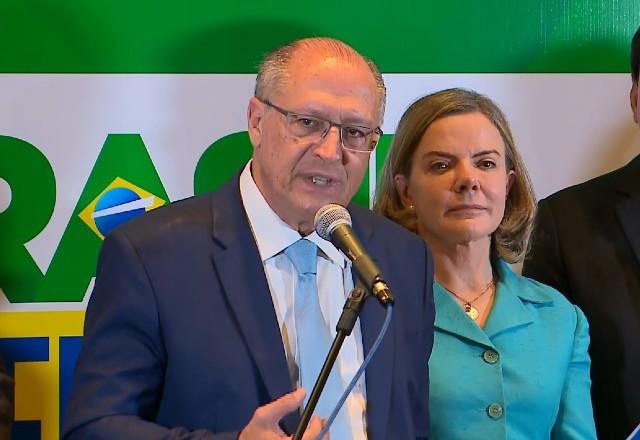 Geraldo Alckmin e Gleisi Hoffmann