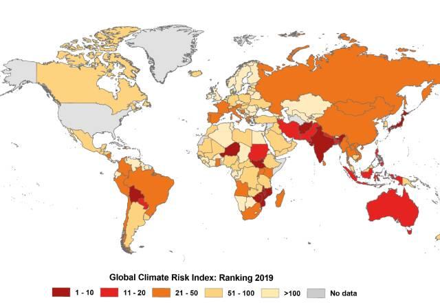 GermanWatch divulga o Índice de Risco Climático Global 2021 - foto reprodução