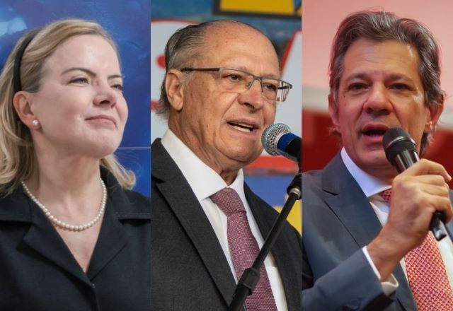 Gleisi, Alckmin e Haddad: governo se mobiliza para responder a "tarifaço" dos EUA | Divulgação/Gil Ferreira/Ascom-SRI, Divulgação/André Neiva e Divulgação/Diogo Zacarias/MF