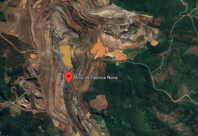 Barragem da Vale em Minas | Reprodução/Google Maps