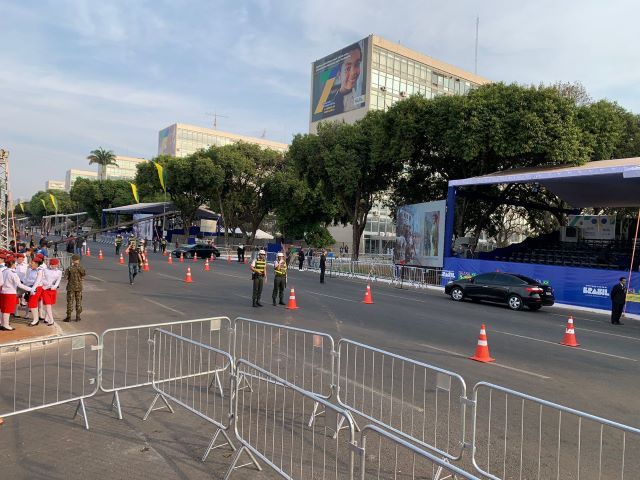 Governo federal realizou ensaio geral para o desfile cívico-militar do 7 de setembro na Esplanada dos Ministérios | Rafael Felice/SBT News