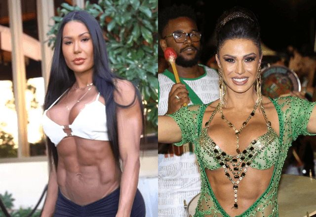 Gracyanne Barbosa faz exercícios hipopressivos pela manhã | Montagem - Wiki/Instagram
