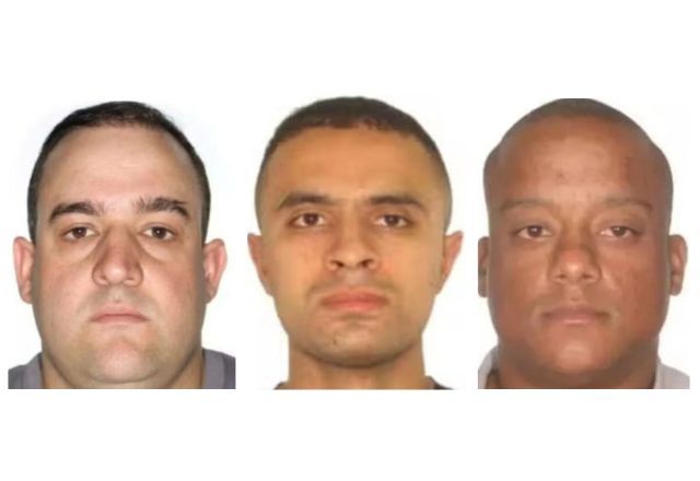 Da direita para esquerda: Tenente Fernando Genauro da Silva, Soldado Ruan Silva Rodrigues e Cabo Denis Antonio Martins | Reprodução