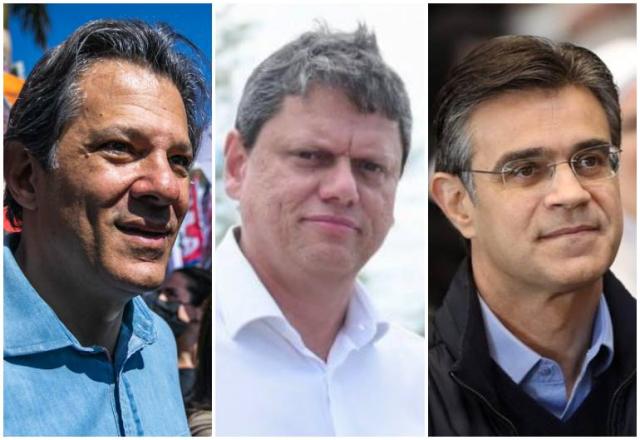 Haddad, Tarcísio e Rodrigo Garcia