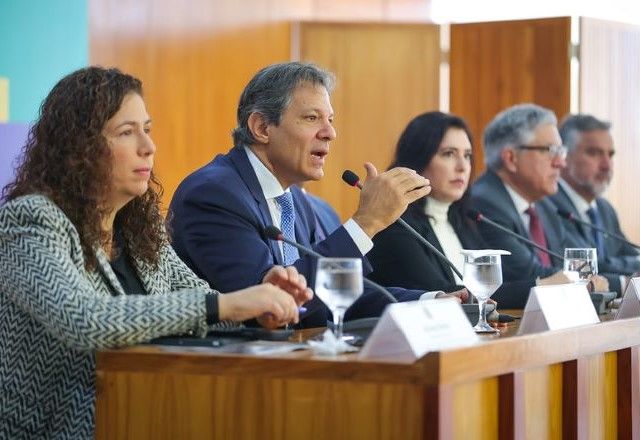 Haddad e outros ministros em coletiva para explicar pacote de corte de gastos do governo federal | Divulgação/Diogo Zacarias/Ministério da Fazenda
