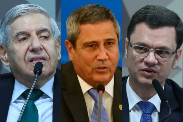 Heleno, Braga Netto e Anderson Torres