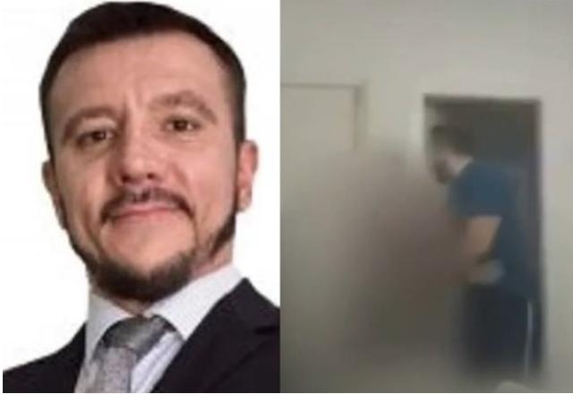 Homem branco, de barba e gravata