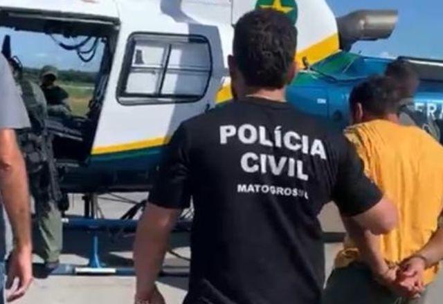 Homem foi transferido pela penitenciária de Sinop