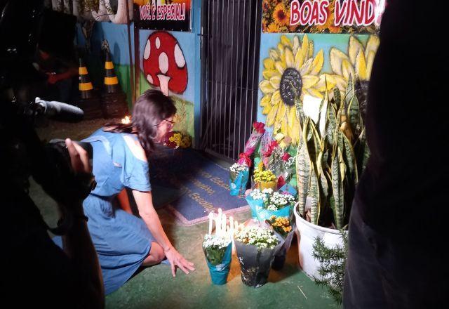 Homenagens feitas para as crianças mortas em Blumenau, Santa Catarina