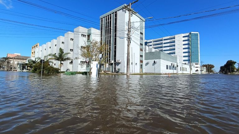 Hospital Universitário do Rio Grande cancela atendimentos devido a alta no nível da Lagoa dos Patos | Reprodução/Governo Federal