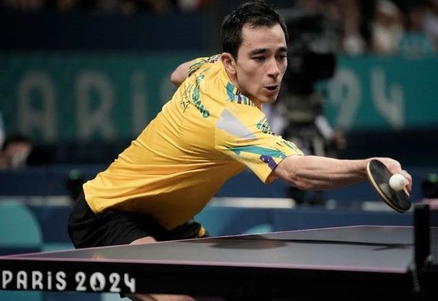 Hugo Calderano não conseguiu medalha de bronze em Paris 2024 | Divulgação/Alexandre Loureiro/COB