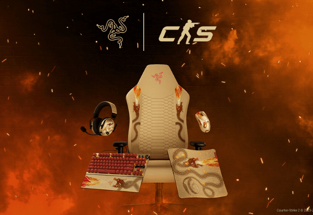 Razer lança coleção inspirada na Dragon Lore, skin lendária de Counter-Strike 2 | Divulgação