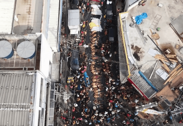 Corpos de mortos em megaoperação policial no Rio | Reprodução/SBT