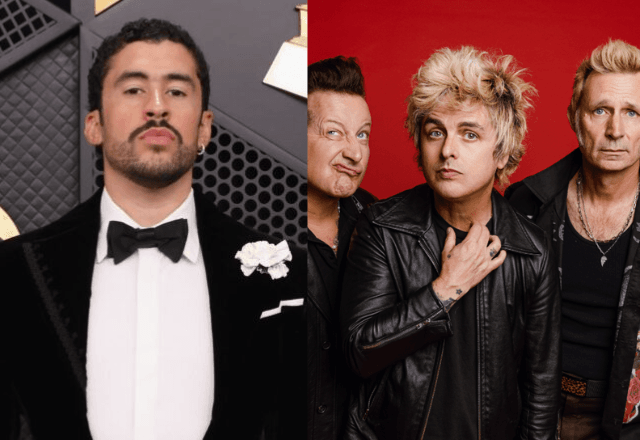 Bad Bunny e Green Day se apresentam, neste domingo (08), no intervalo e abertura do Super Bowl, respectivamente, que acontece em Santa Clara, na Califórnia (EUA) | Reprodução