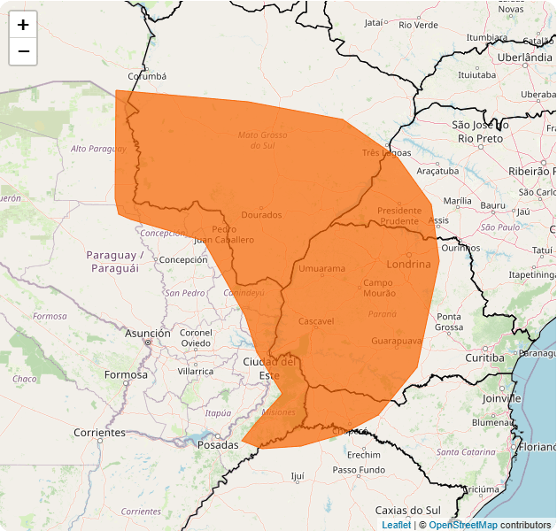 Alerta laranja para tempestades atinge 5 estados do país | Reprodução/Inmet