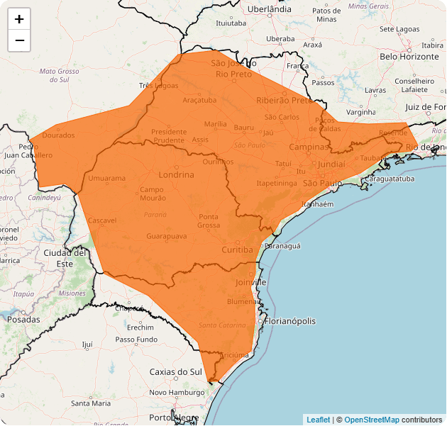 Alerta laranja para vendavais em sete estados | Reprodução/Inmet
