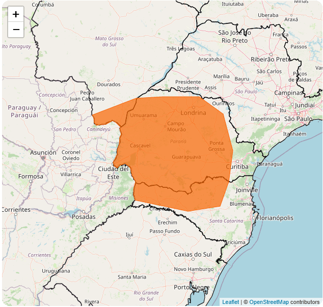 Alerta laranja para tempestades em três estados do Brasil | Reprodução/Inmet