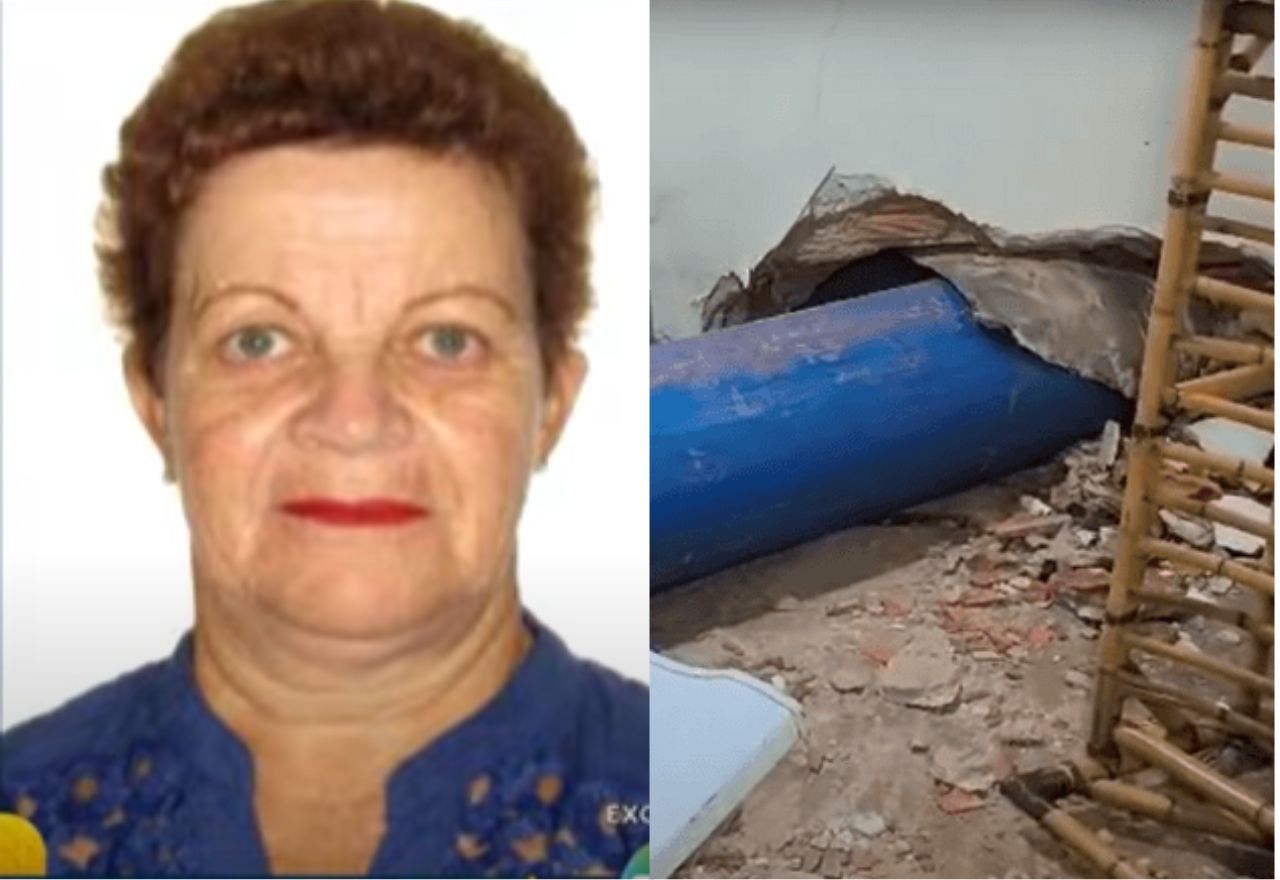 Clélia dos Santos foi sepultada nesta quinta-feira (18) - Reprodução