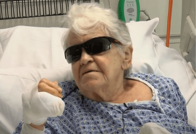 Del Boppel foi levada a um hospital local, onde recebeu tratamento para os ferimentos | YouTube / Reprodução