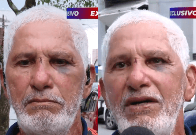 Idoso agredido por motorista de Porsche relembra momentos de tensão | Reprodução/SBT