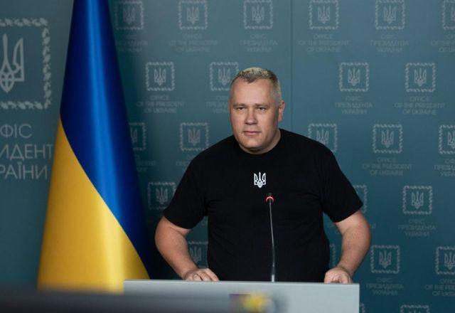 Igor Zhovkova, vice-chefe de gabinete (equivalente a vice-ministro da Casa Civil) do presidente Volodomyr Zelenskyy