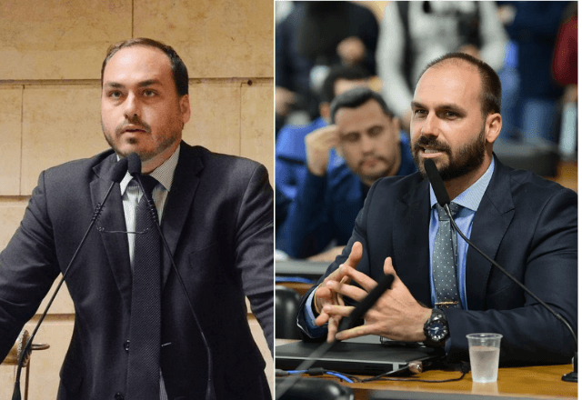 Carlos Bolsonaro e Eduardo Bolsonaro | Foto: reprodução