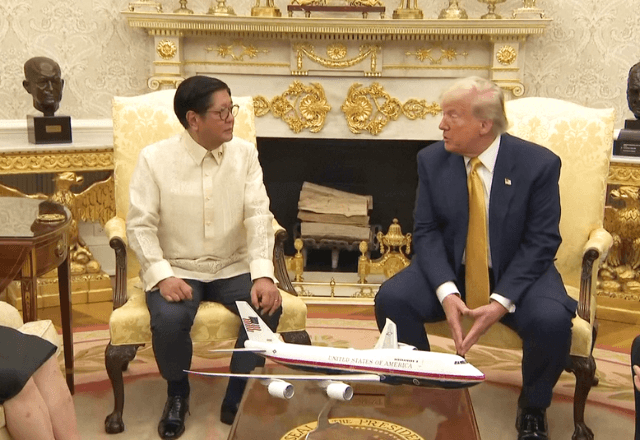 Donald Trump e o presidente das Filipinas, Ferdinand Marcos | Foto: reprodução/Reuters 